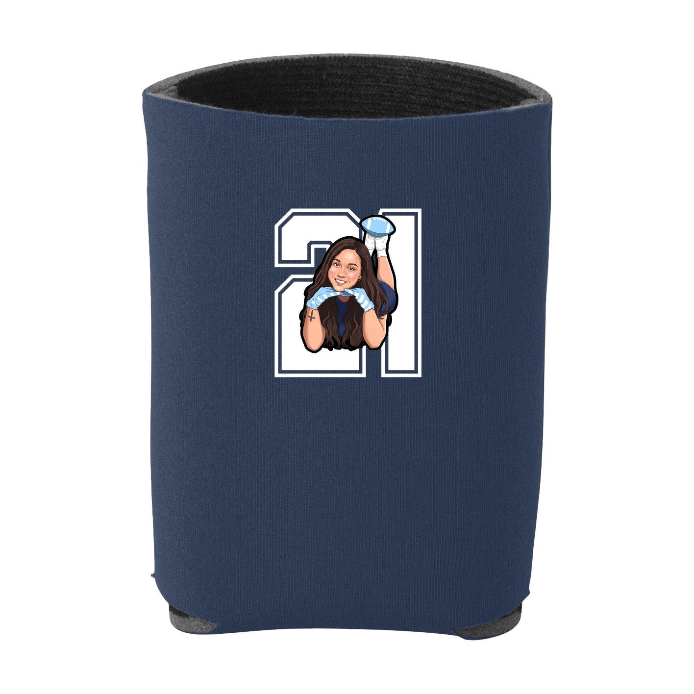 Can Holder — Number in Navy