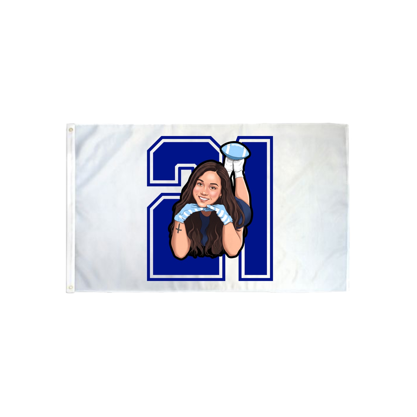 3x5 Flag — Number in Classic
