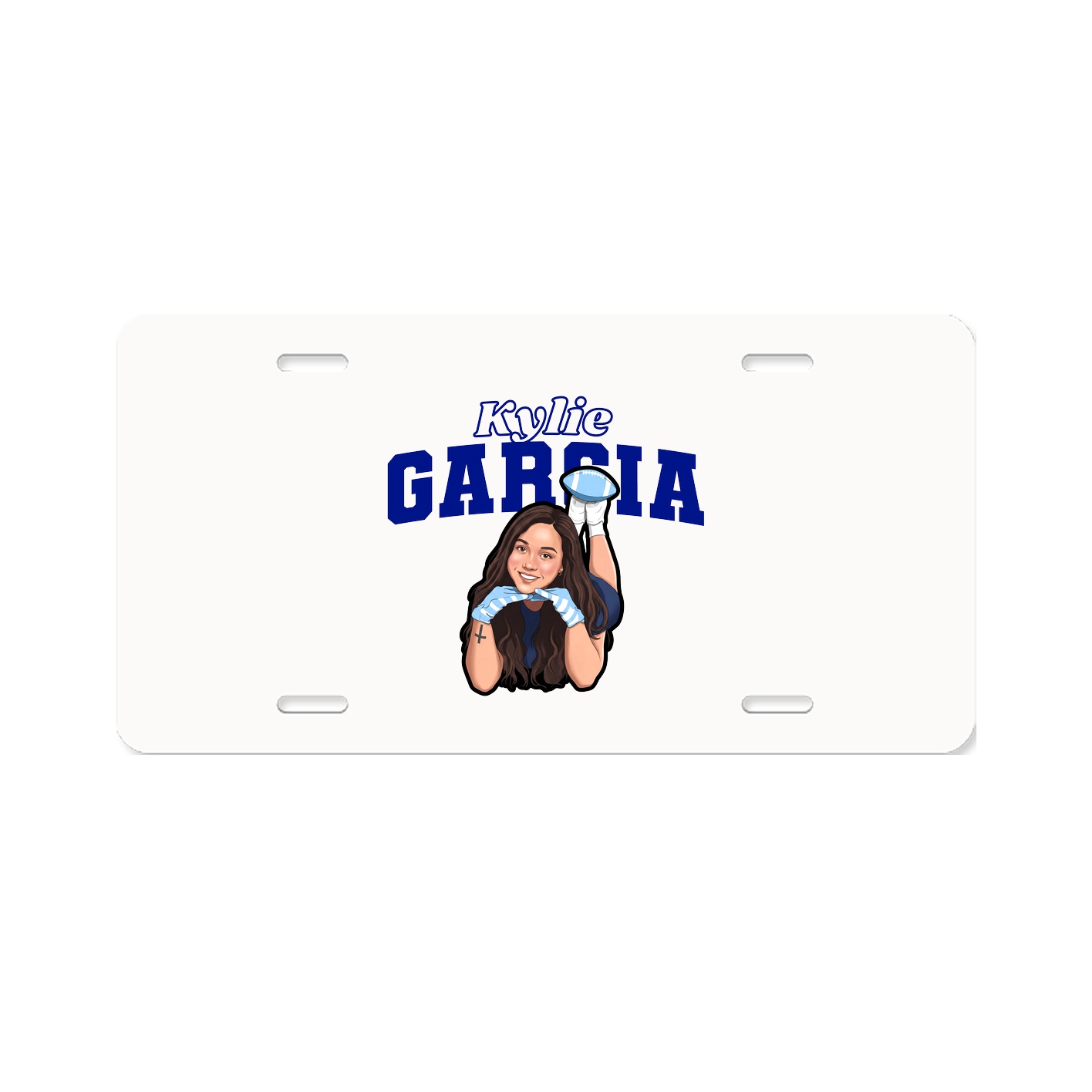 License Plate — Name Arch in Classic