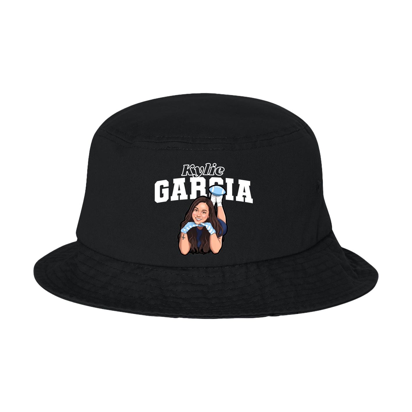 Bucket Cap — Name Arch in Black