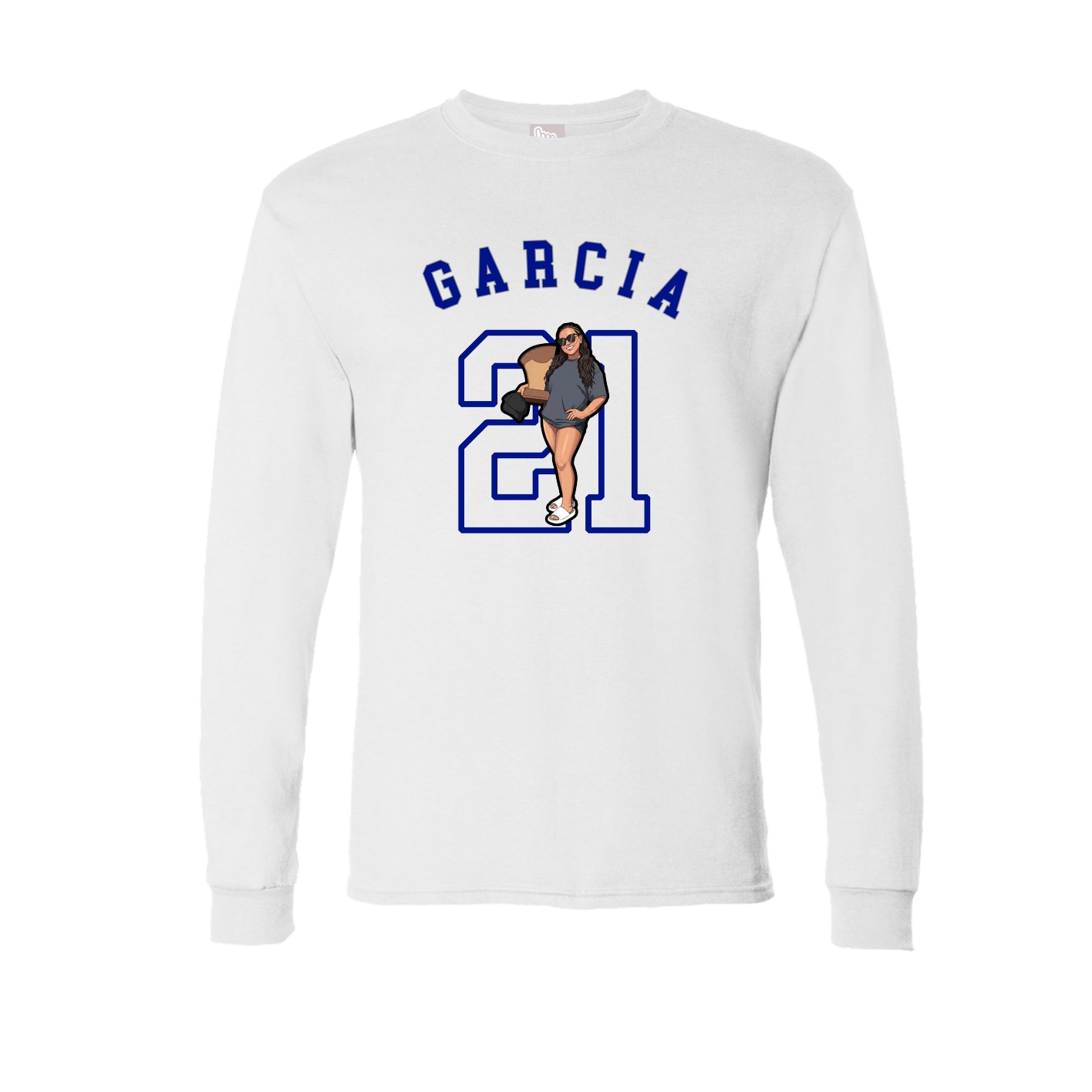 Long Sleeve Tee — Shirsey Arch in White