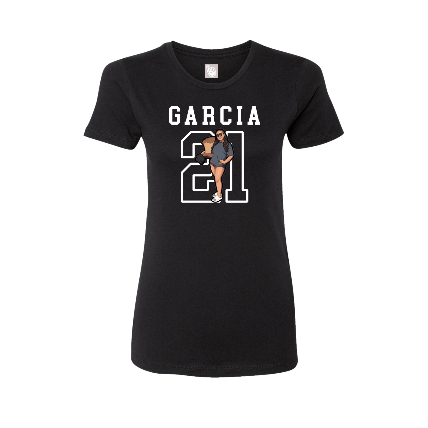 Fitted Women's Tee — Shirsey in Black