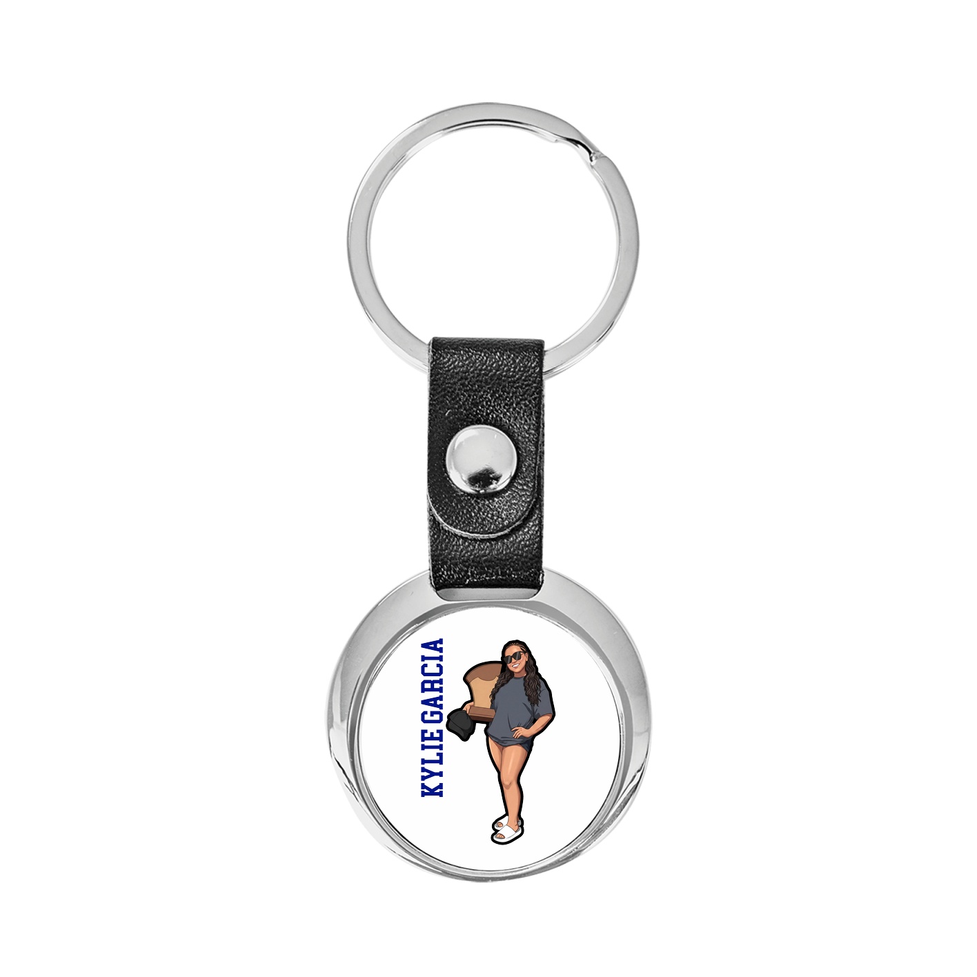 Key Chain — Name Vertical in Classic