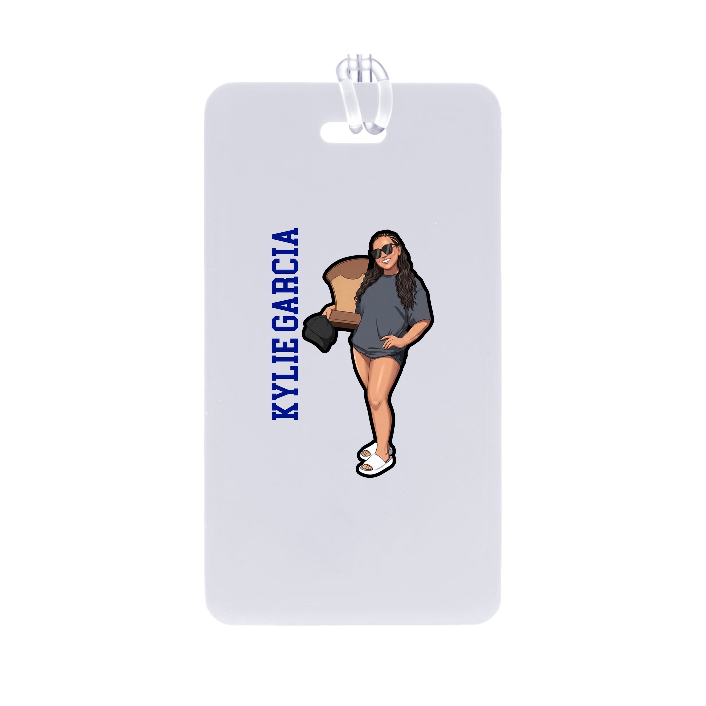 Bag Tag — Name Vertical in Classic