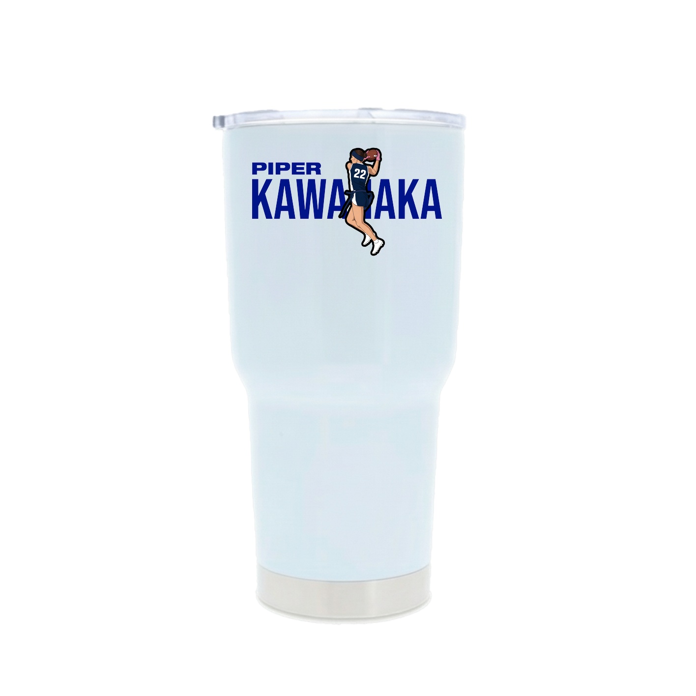 30oz Stainless Steel Tumbler — Player Name in White