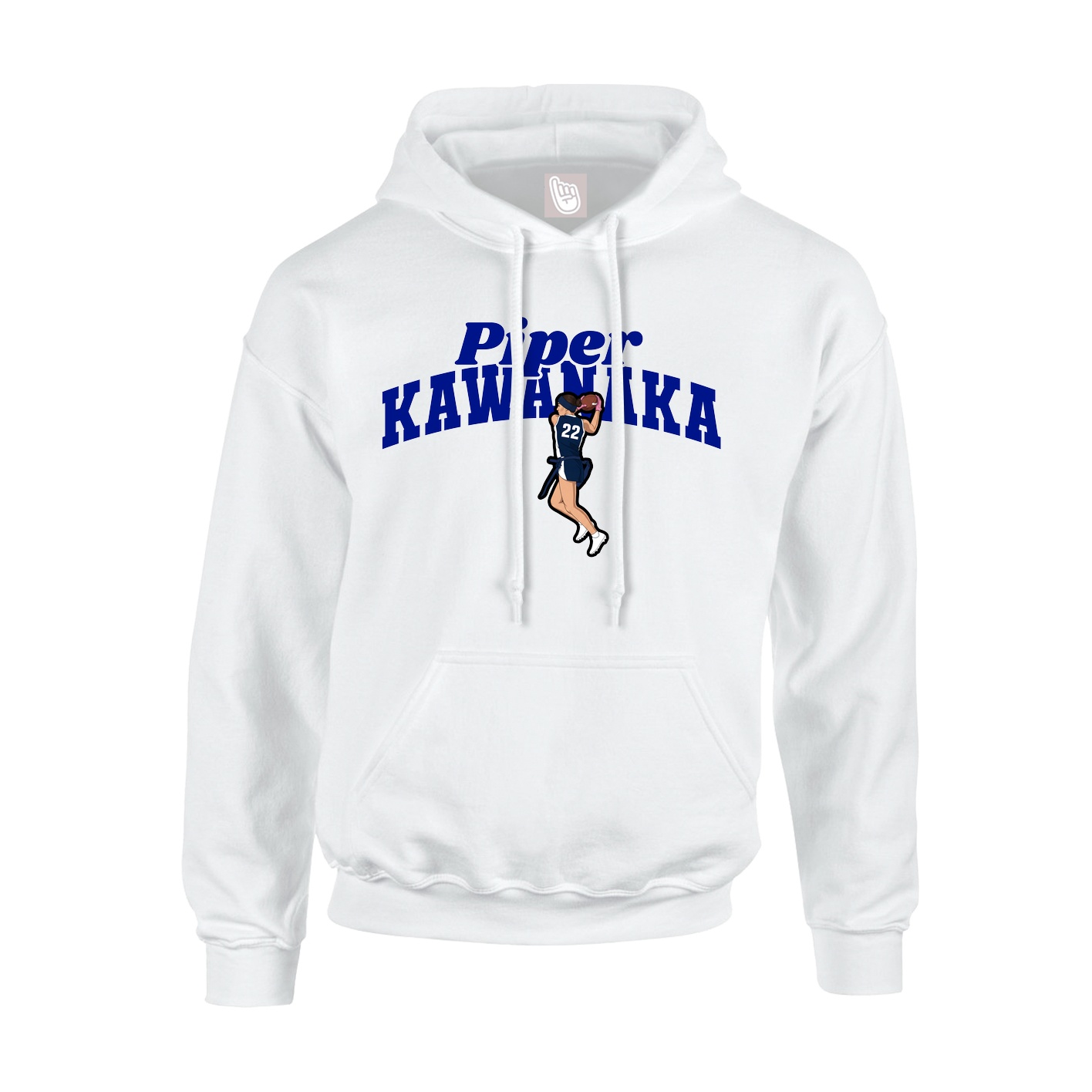 Hoodie — Signature Arch in White