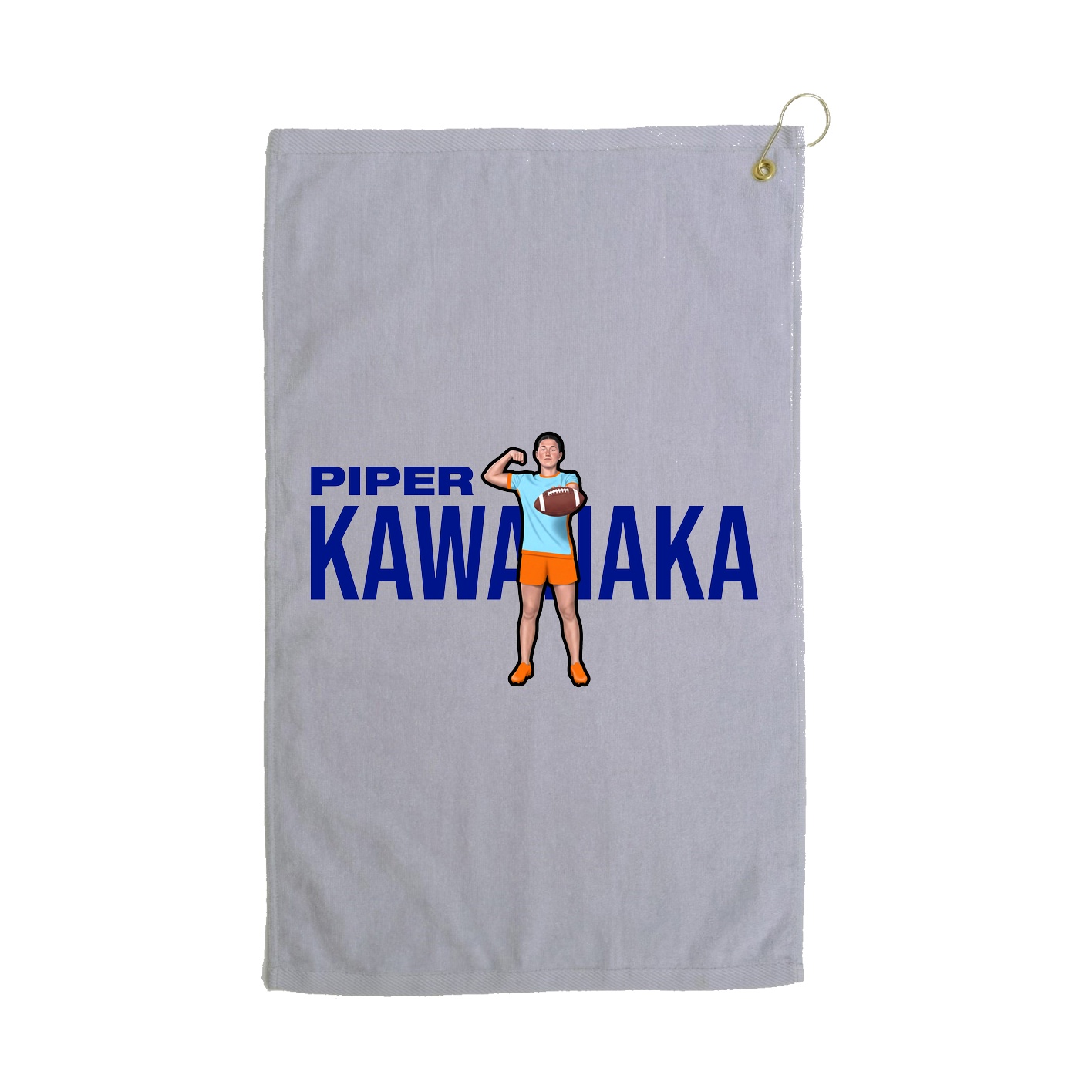Golf Towel — Player Name in Grey