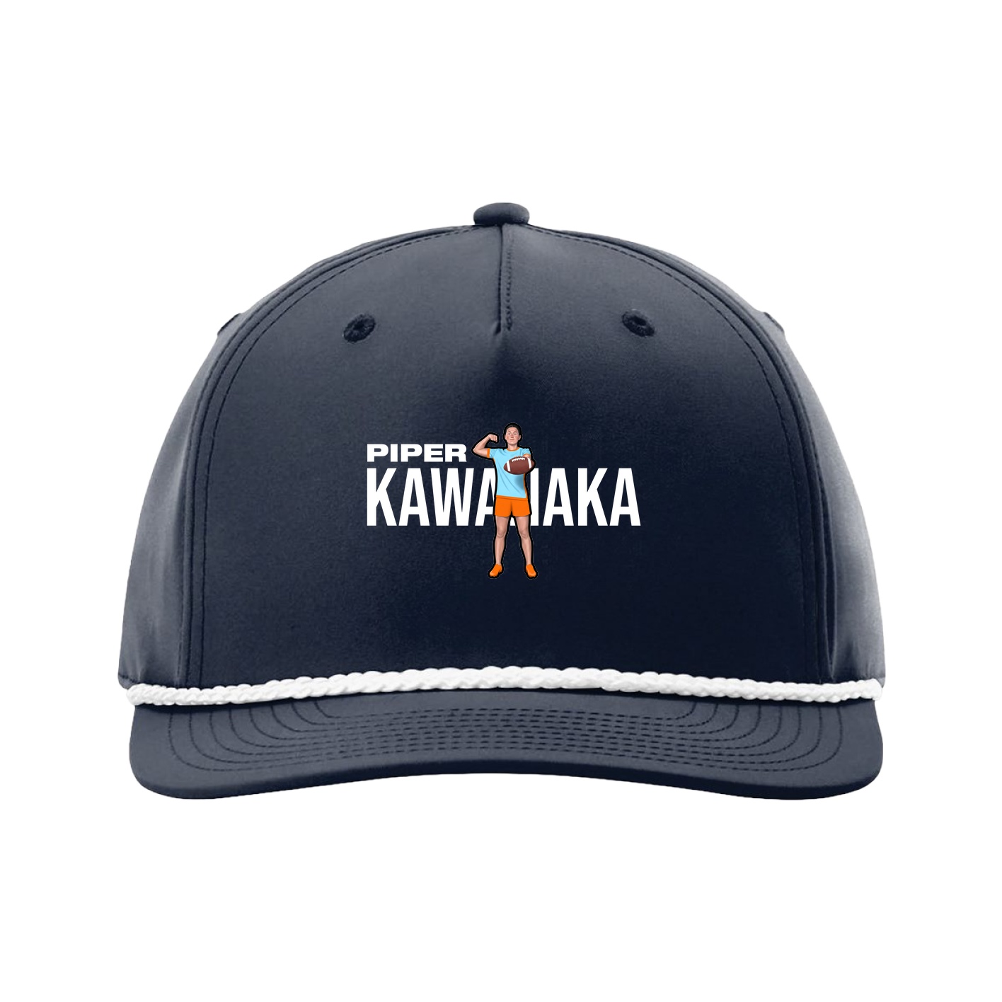 Five-Panel Classic Rope Cap — Player Name in Navy
