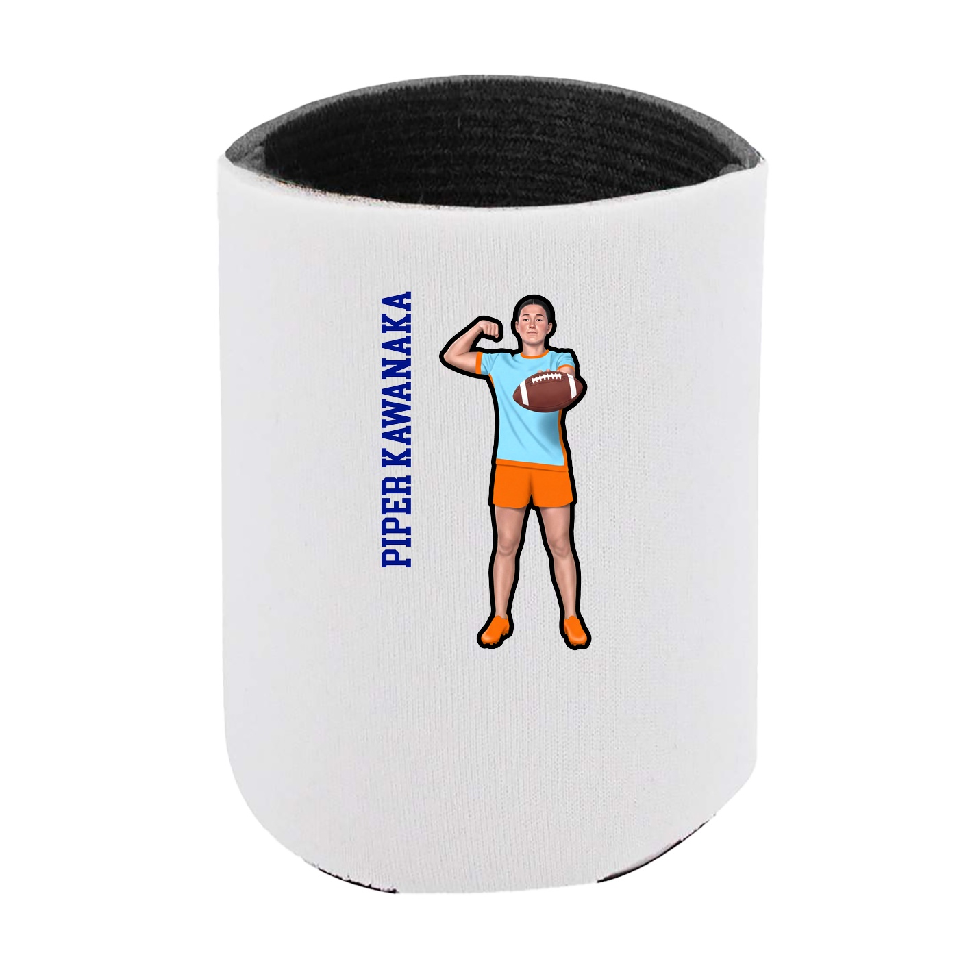 Can Holder — Name Vertical in White