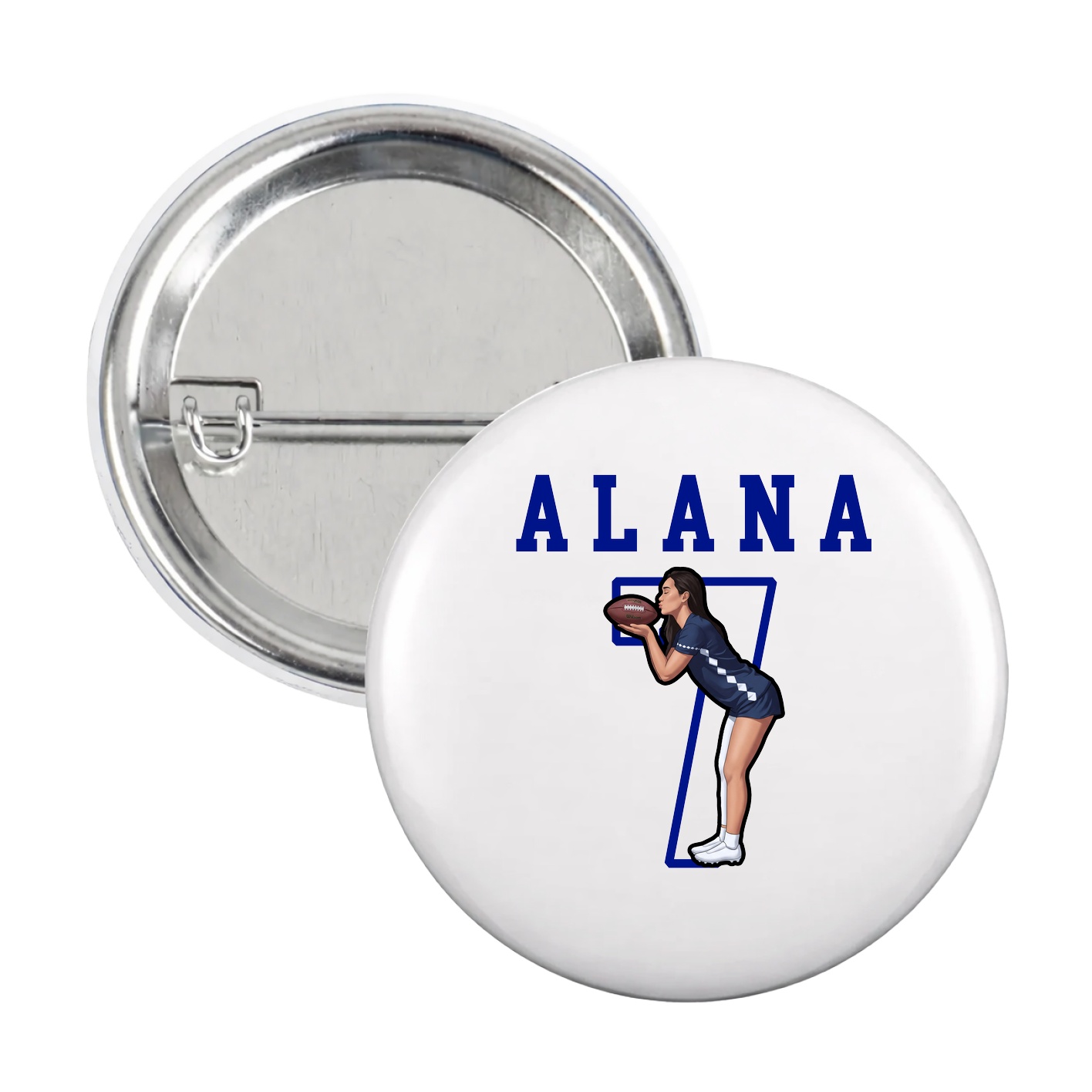 Game Day Button — Shirsey in White
