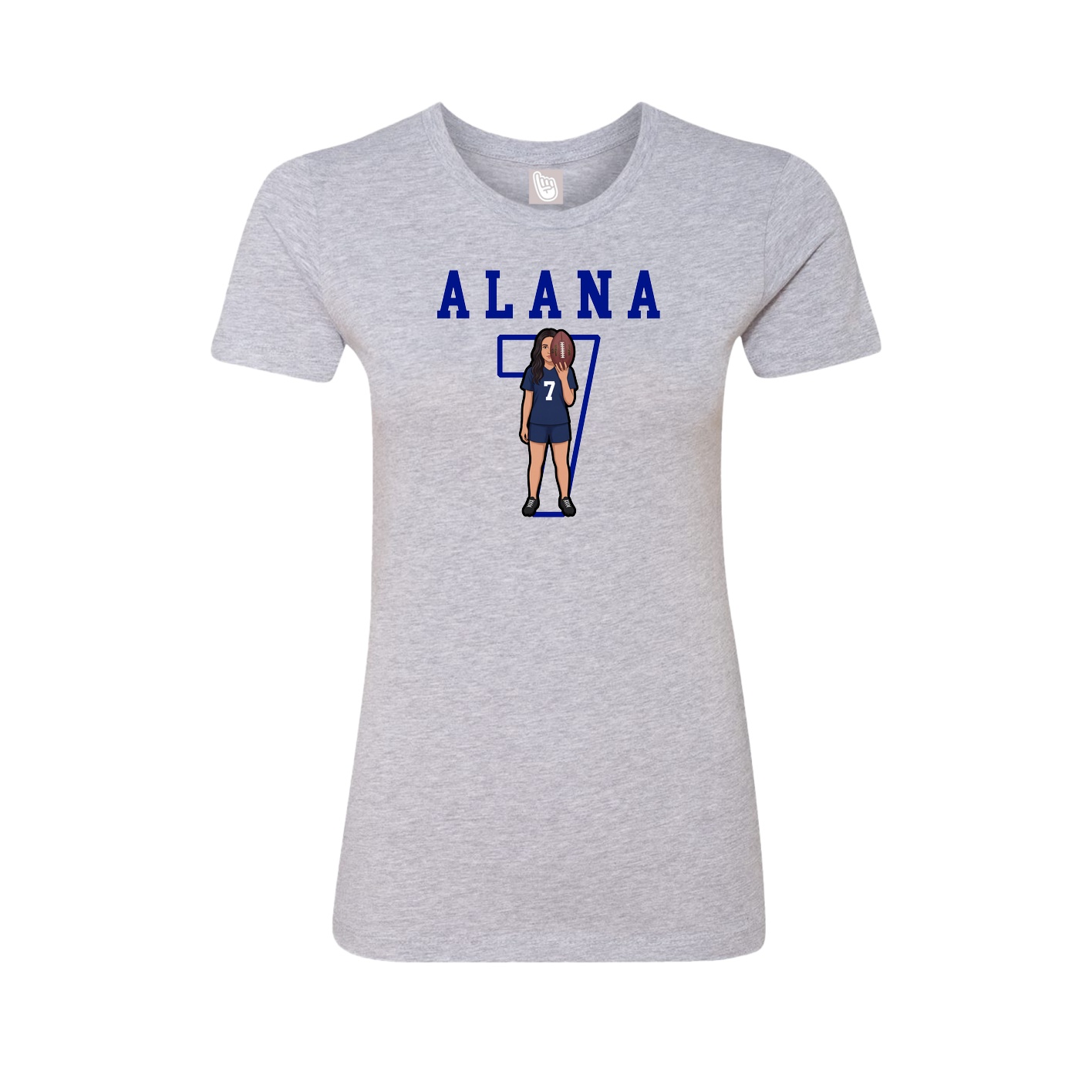 Fitted Women's Tee — Shirsey in Grey
