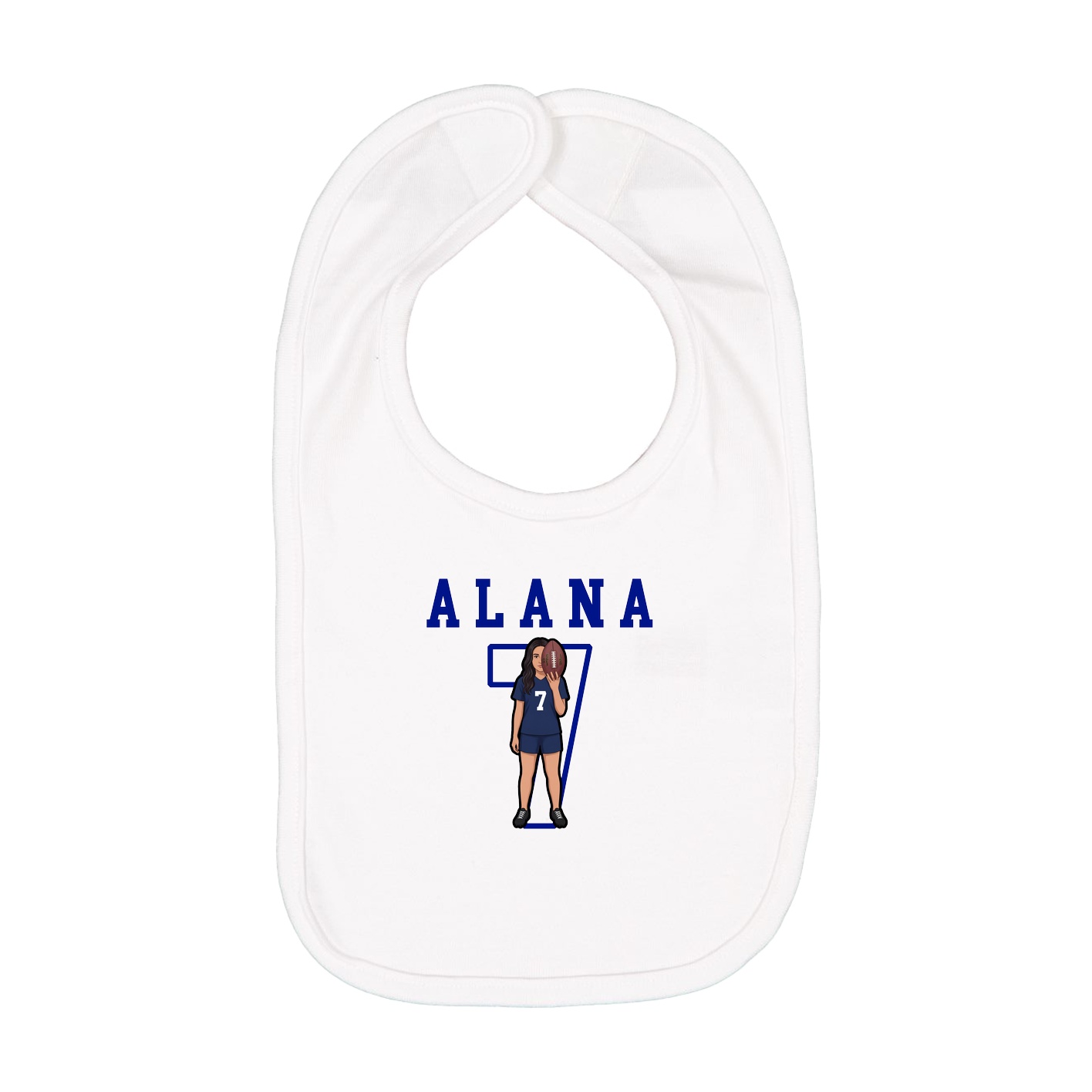 Infant Bib — Shirsey in White