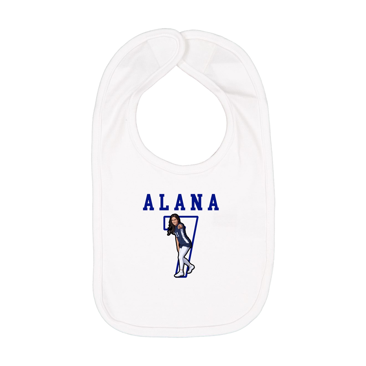Infant Bib — Shirsey in White