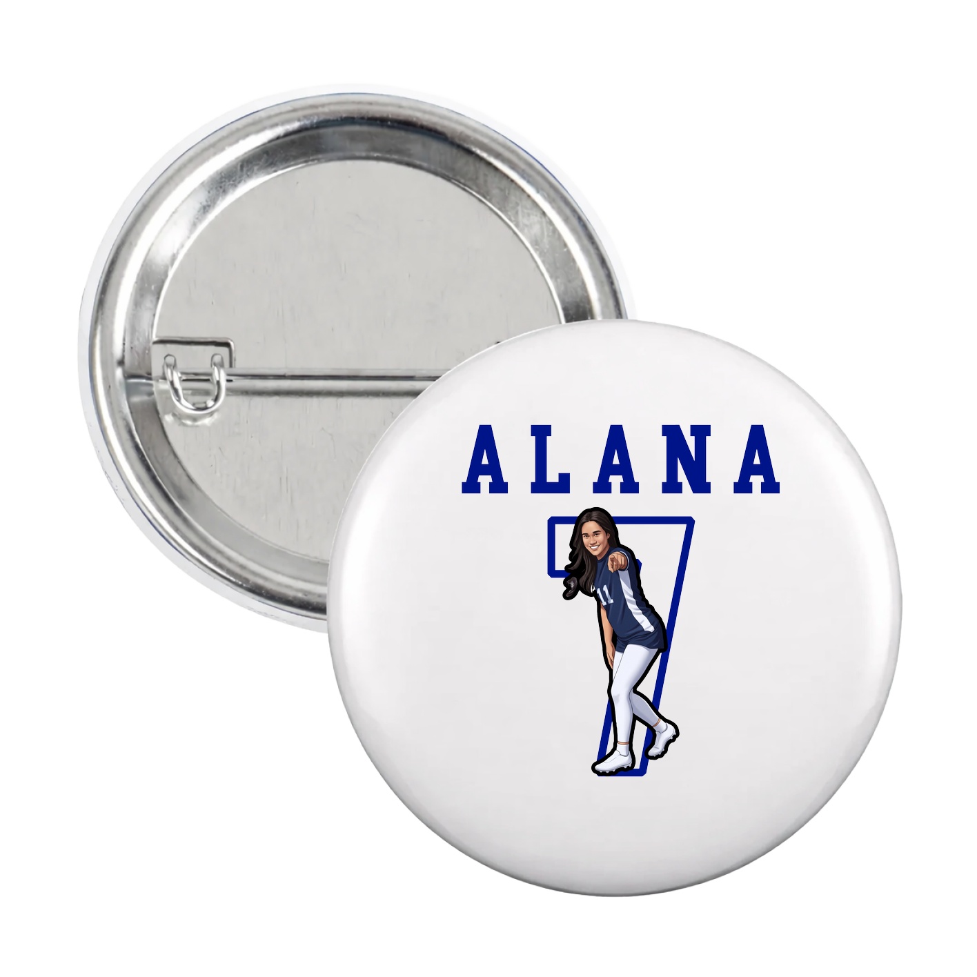 Game Day Button — Shirsey in White