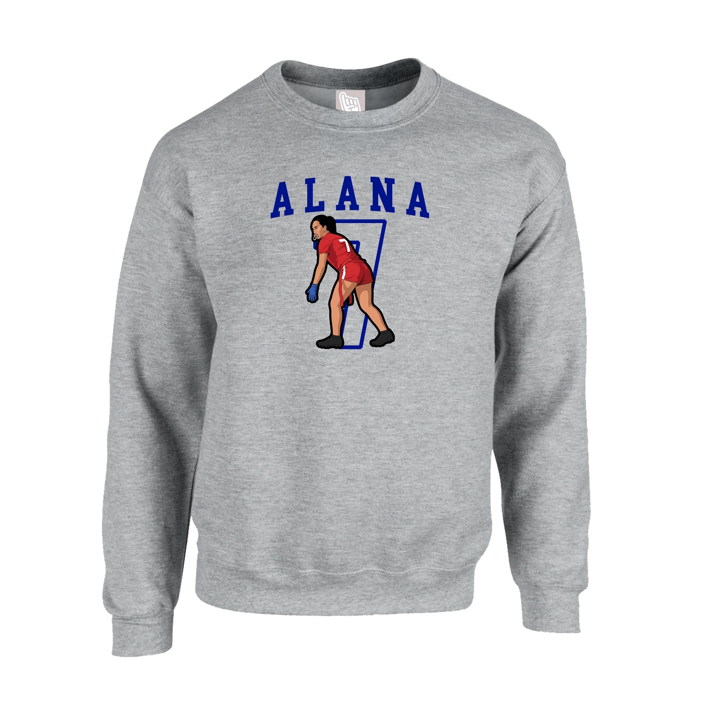 Fleece Crew — Shirsey in Grey