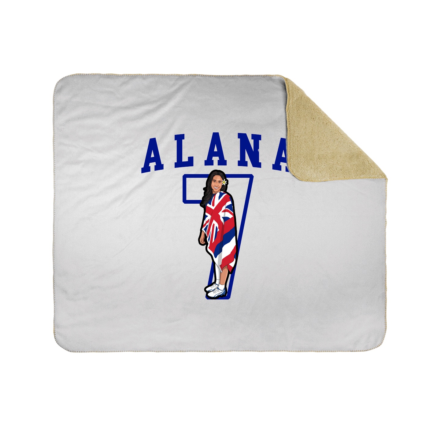 Throw Blanket — Shirsey in White