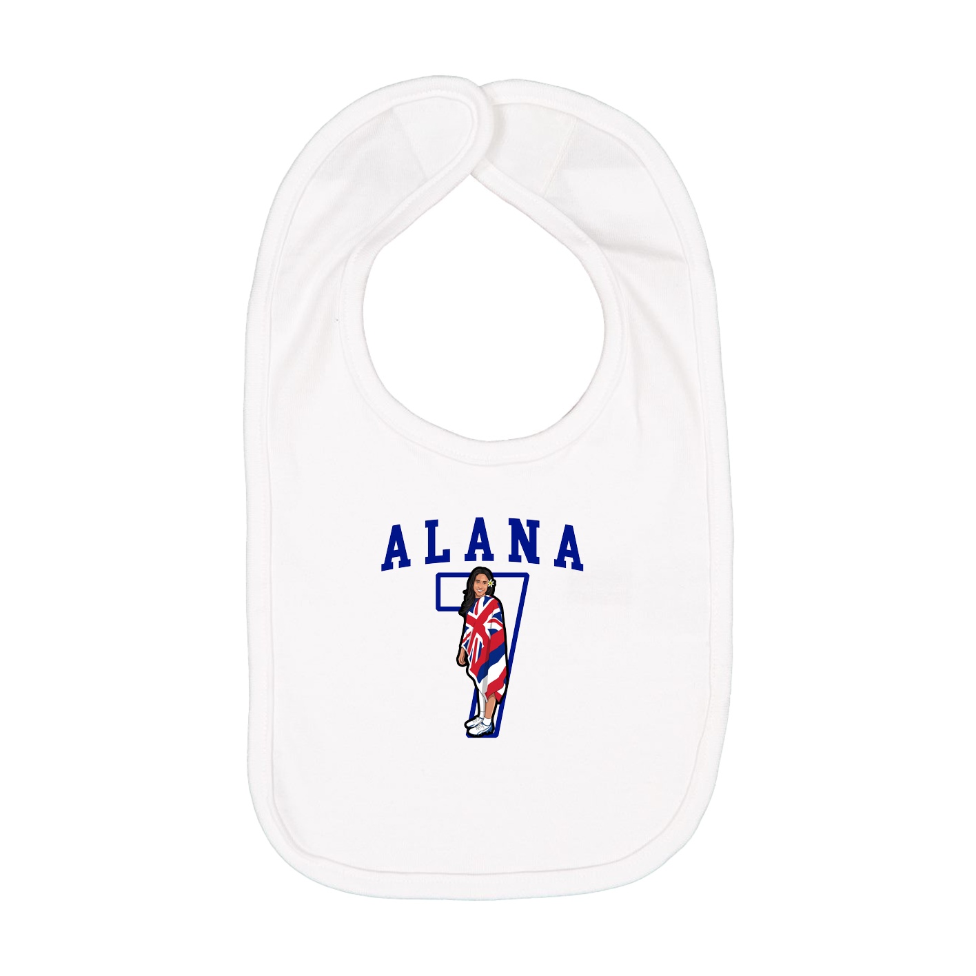 Infant Bib — Shirsey in White