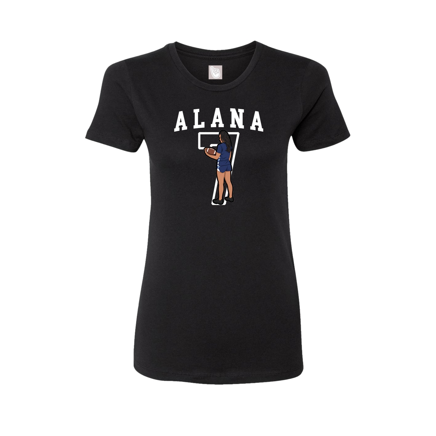 Fitted Women's Tee — Shirsey in Black