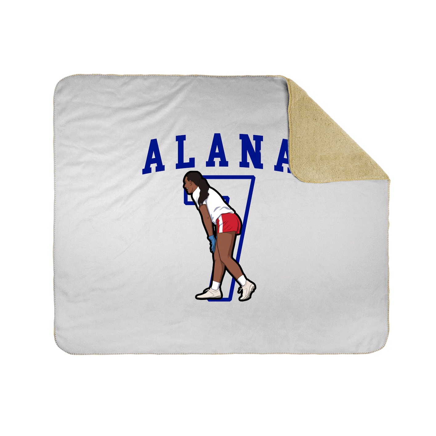 Throw Blanket — Shirsey in White