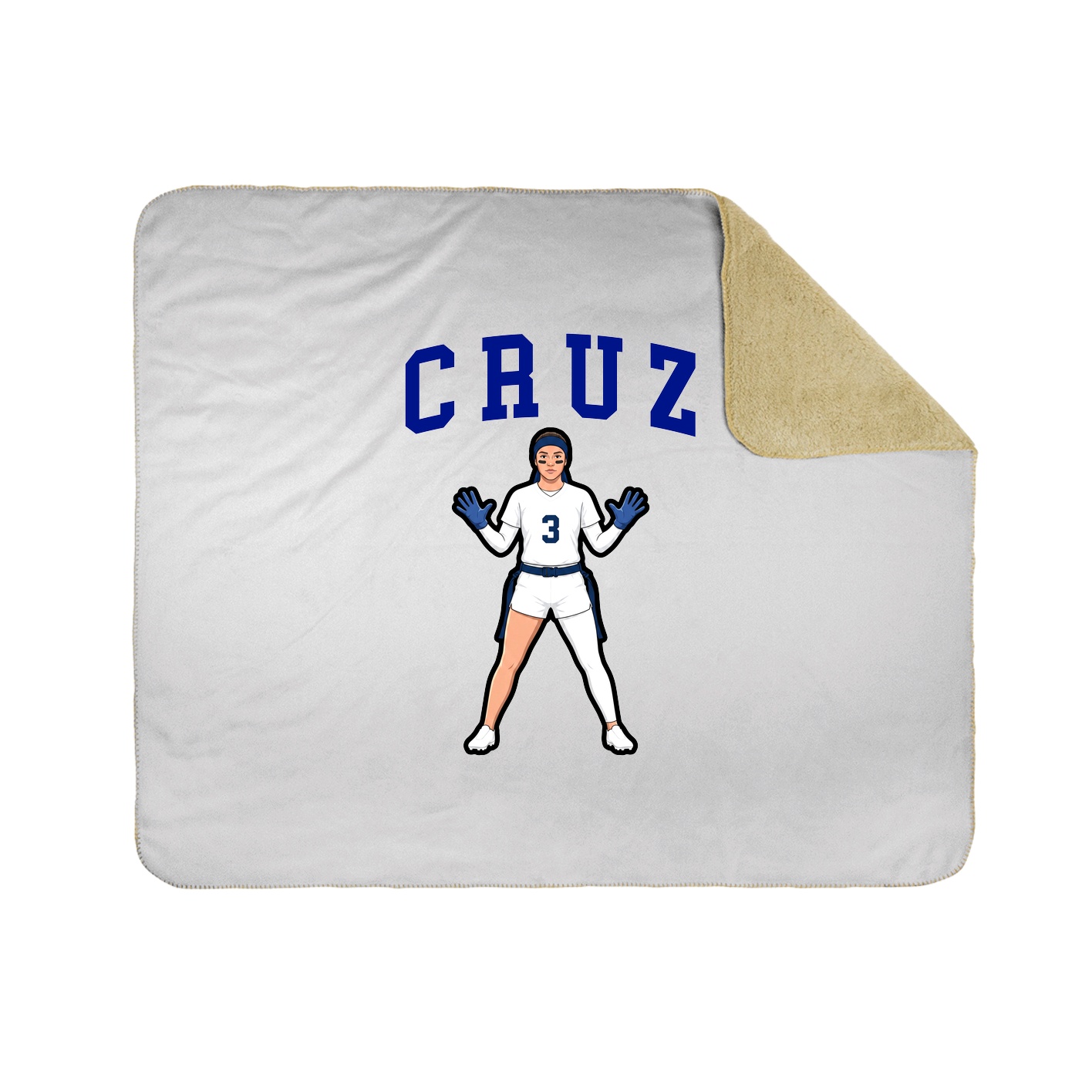 Throw Blanket — Shirsey in White