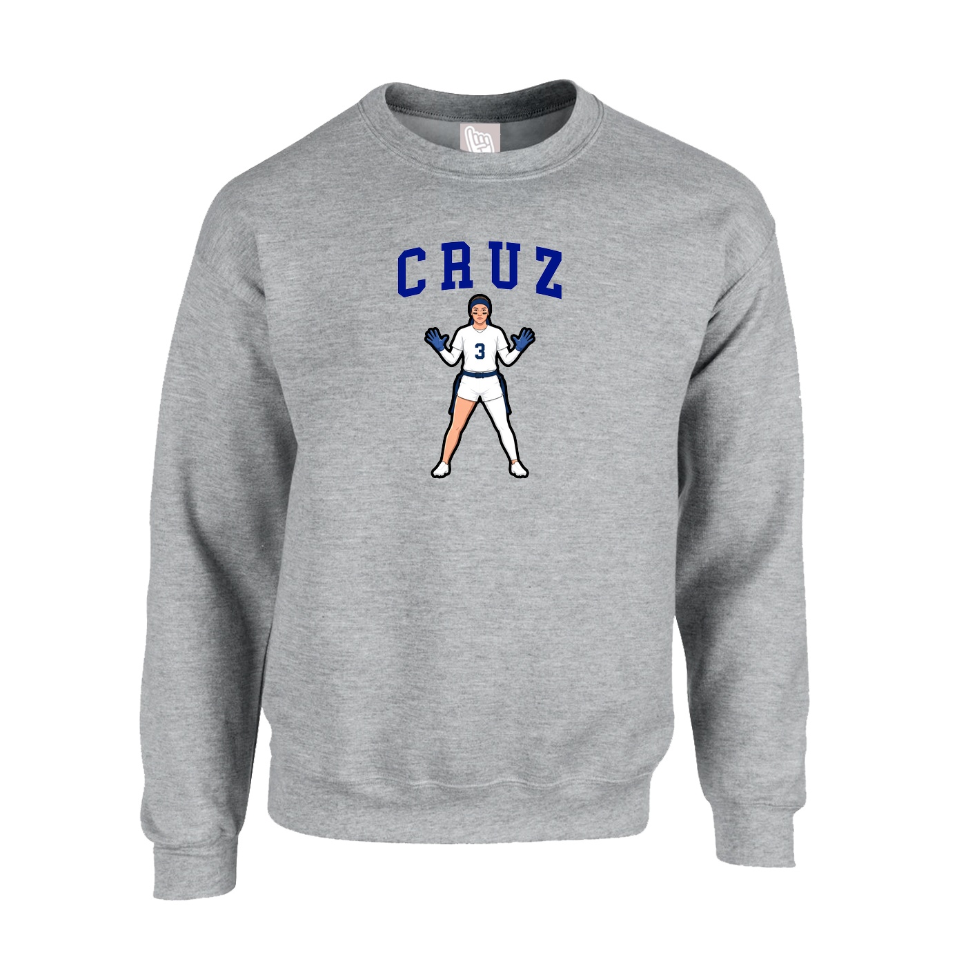 Fleece Crew — Shirsey in Grey