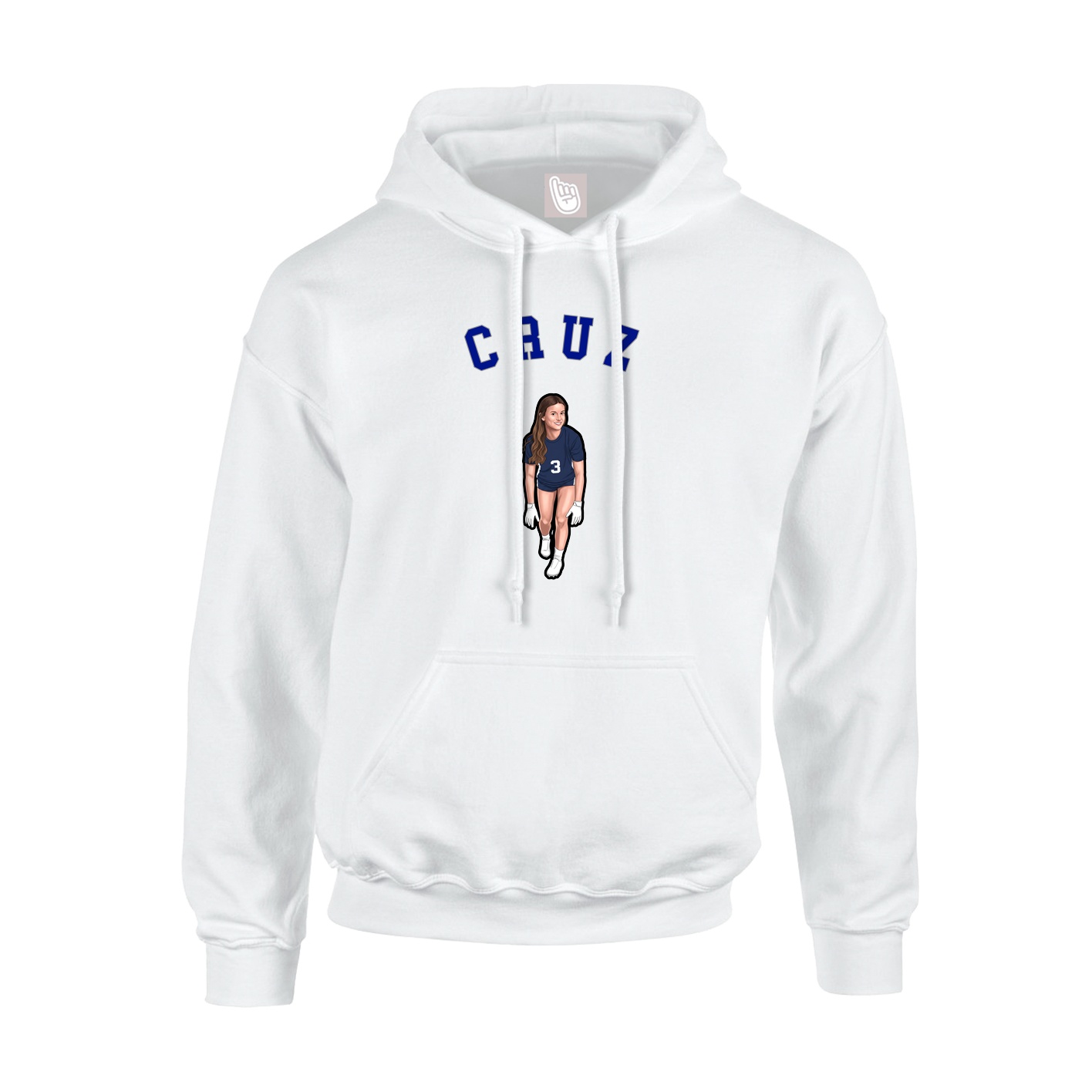 Hoodie — Shirsey Arch in White