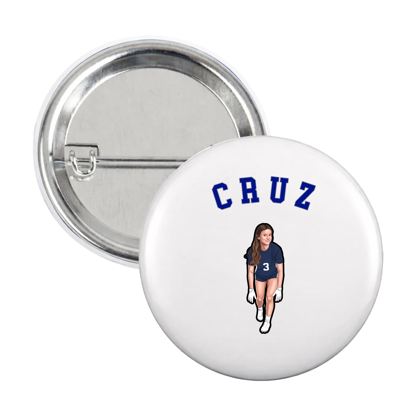 Game Day Button — Shirsey Arch in White