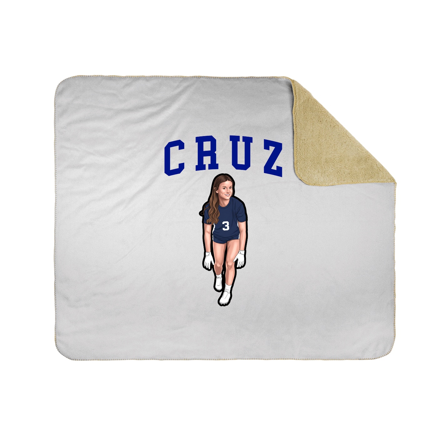 Throw Blanket — Shirsey in White