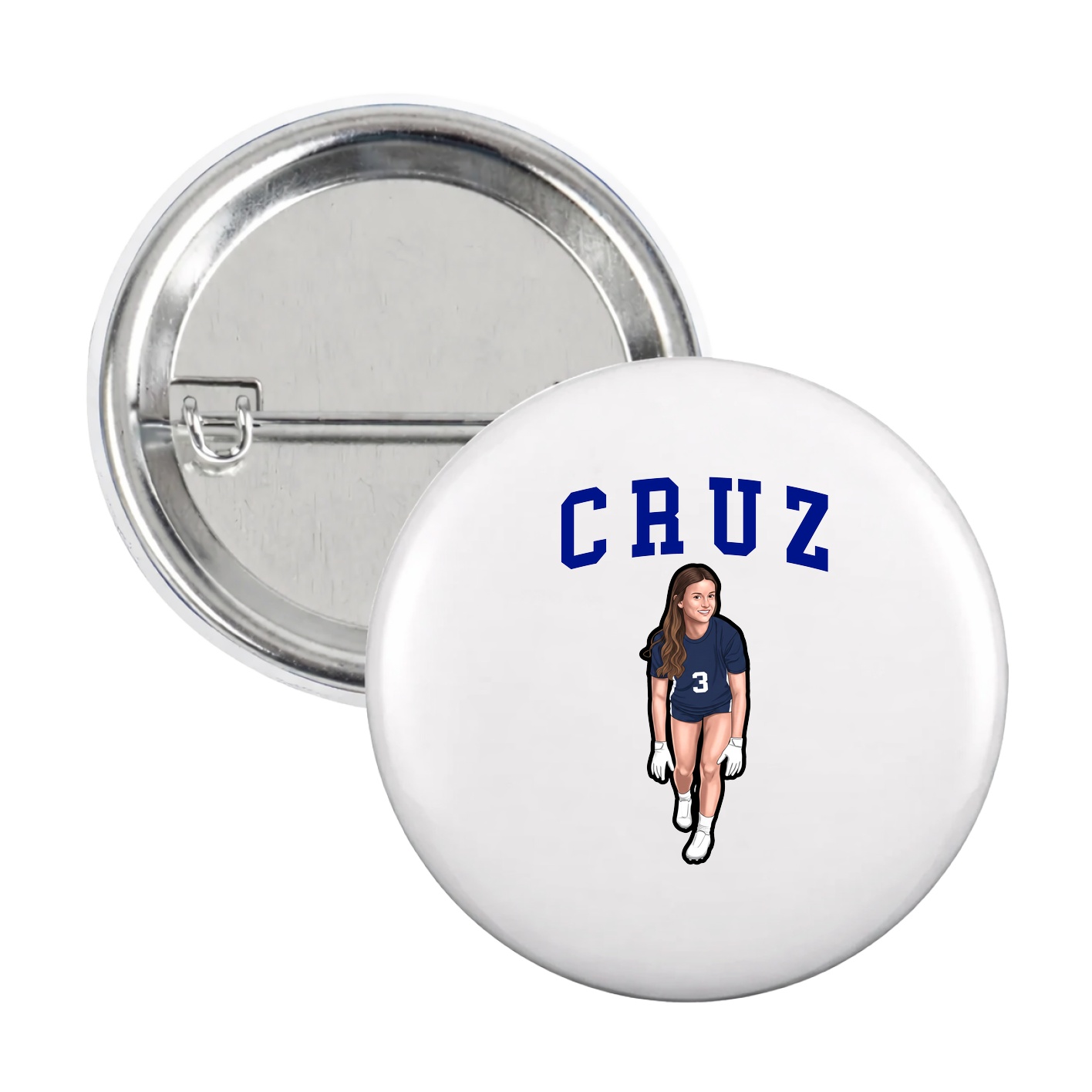 Game Day Button — Shirsey in White