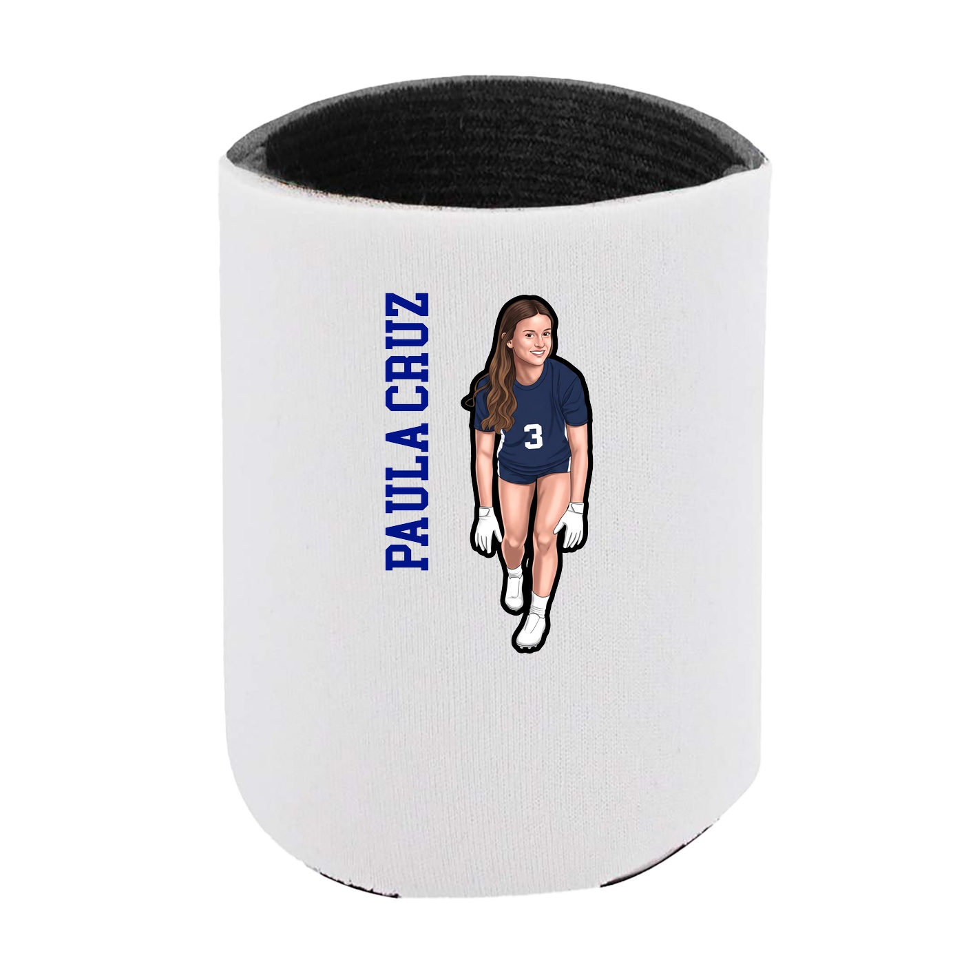 Can Holder — Name Vertical in White