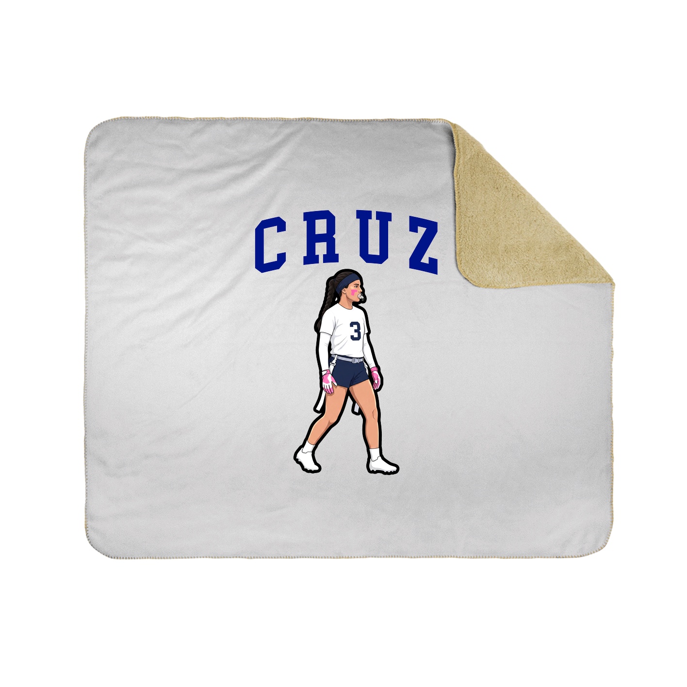 Throw Blanket — Shirsey in White