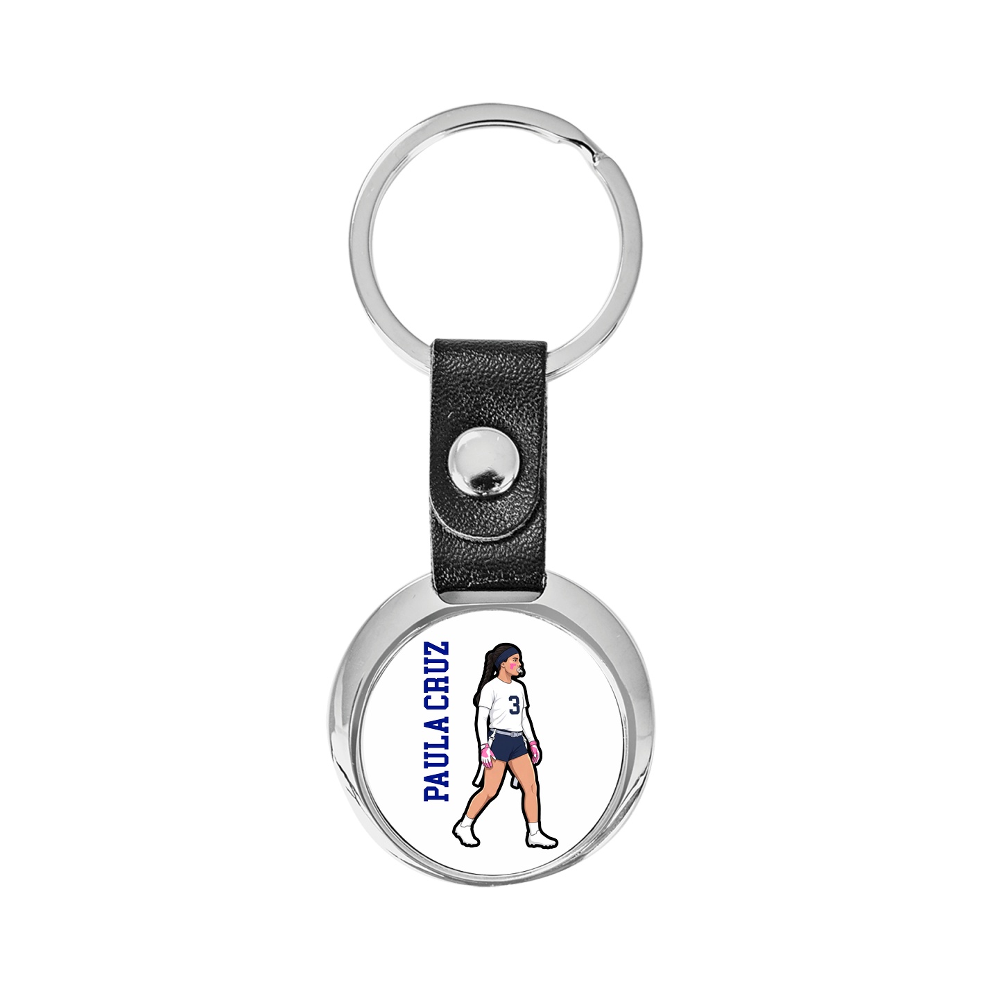 Key Chain — Name Vertical in Classic