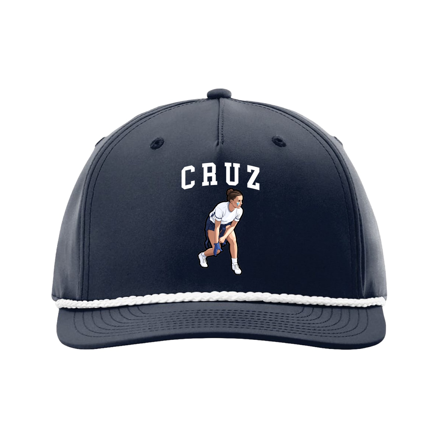 Five-Panel Classic Rope Cap — Shirsey in Navy