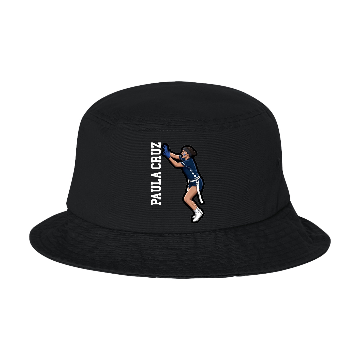 Bucket Cap — Name Vertical in Black