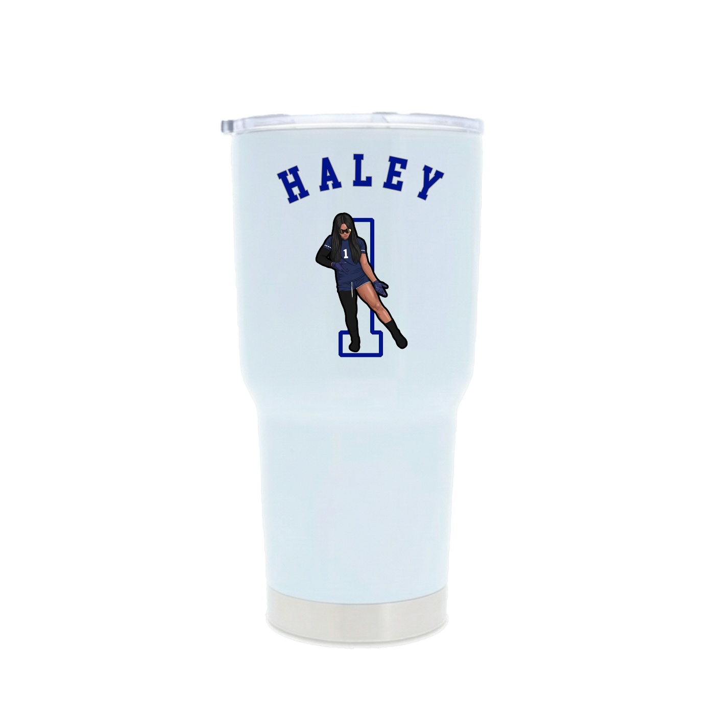 30oz Stainless Steel Tumbler — Shirsey Arch in White