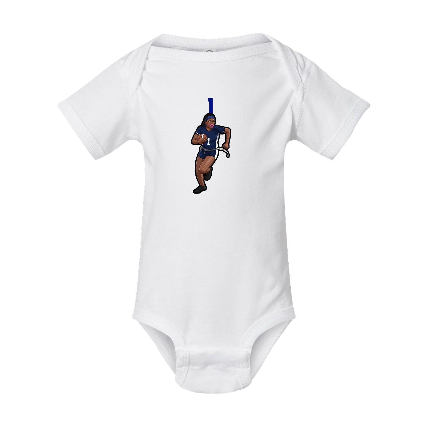 Baby Onesie — Number Top in White