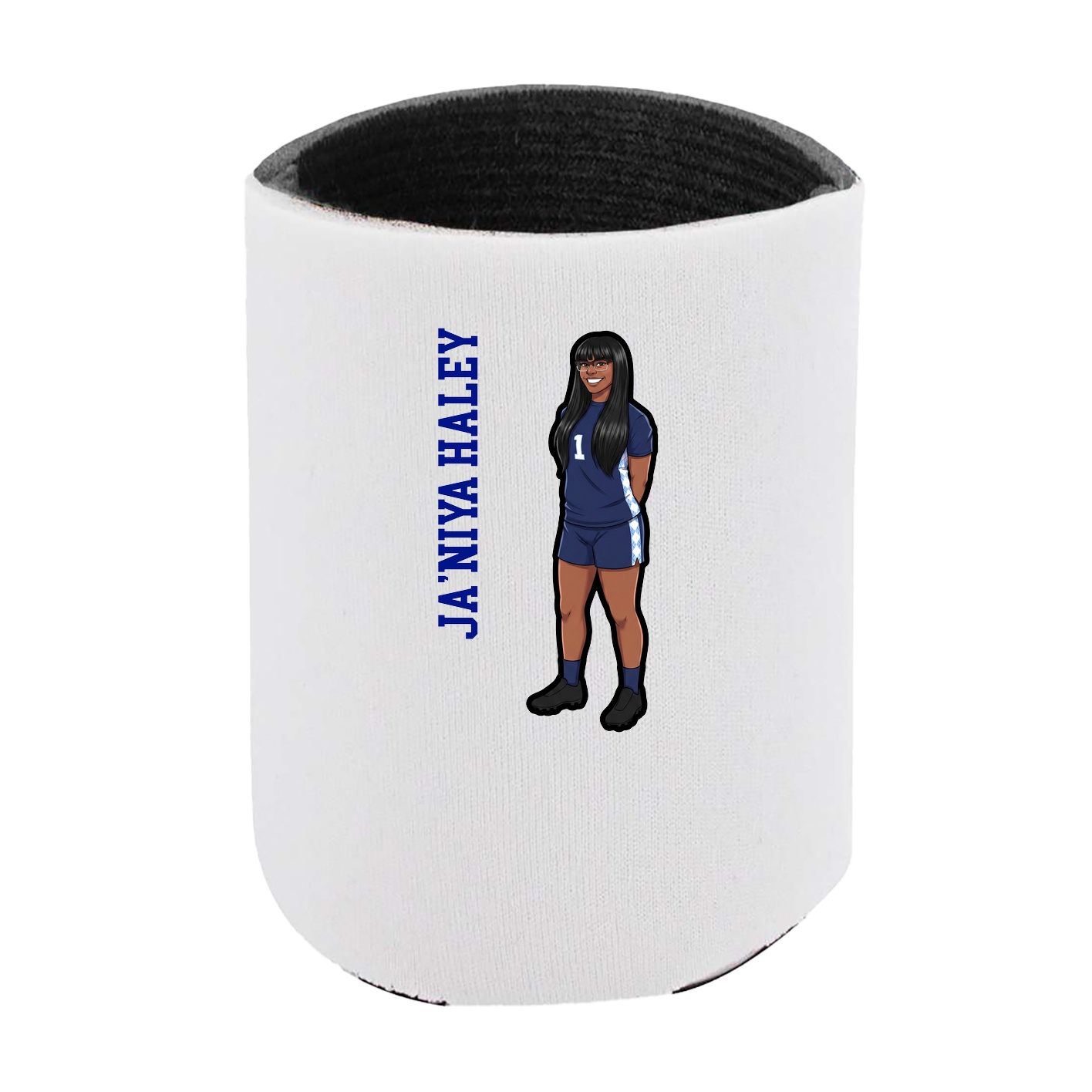 Can Holder — Name Vertical in White
