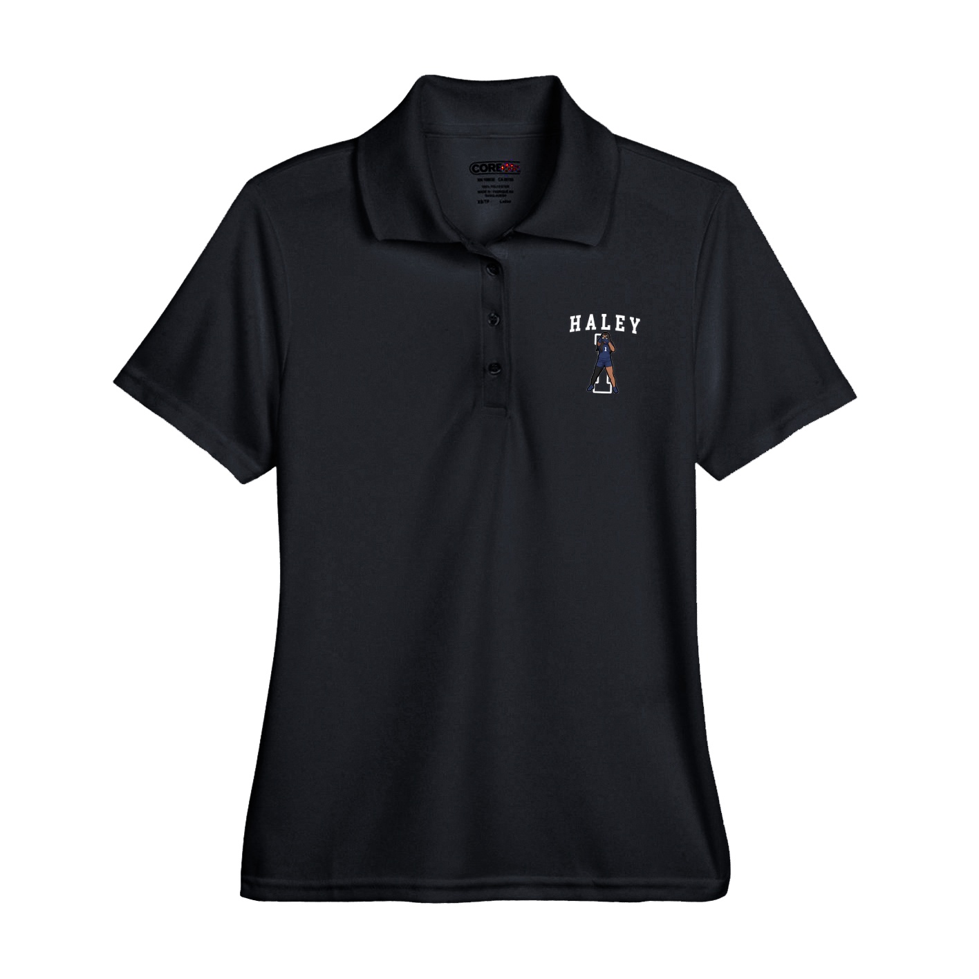 Womens Performance Polo — Shirsey in Black