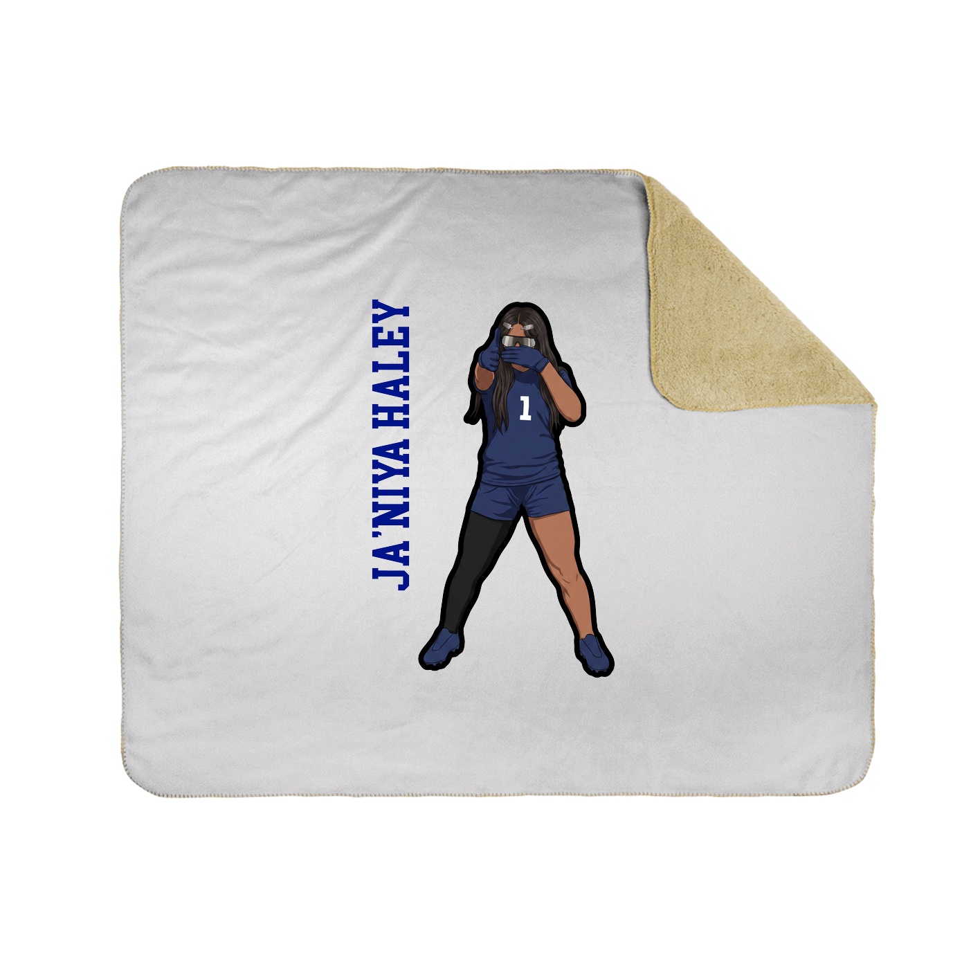 50x60 Sherpa Lined Throw Blanket