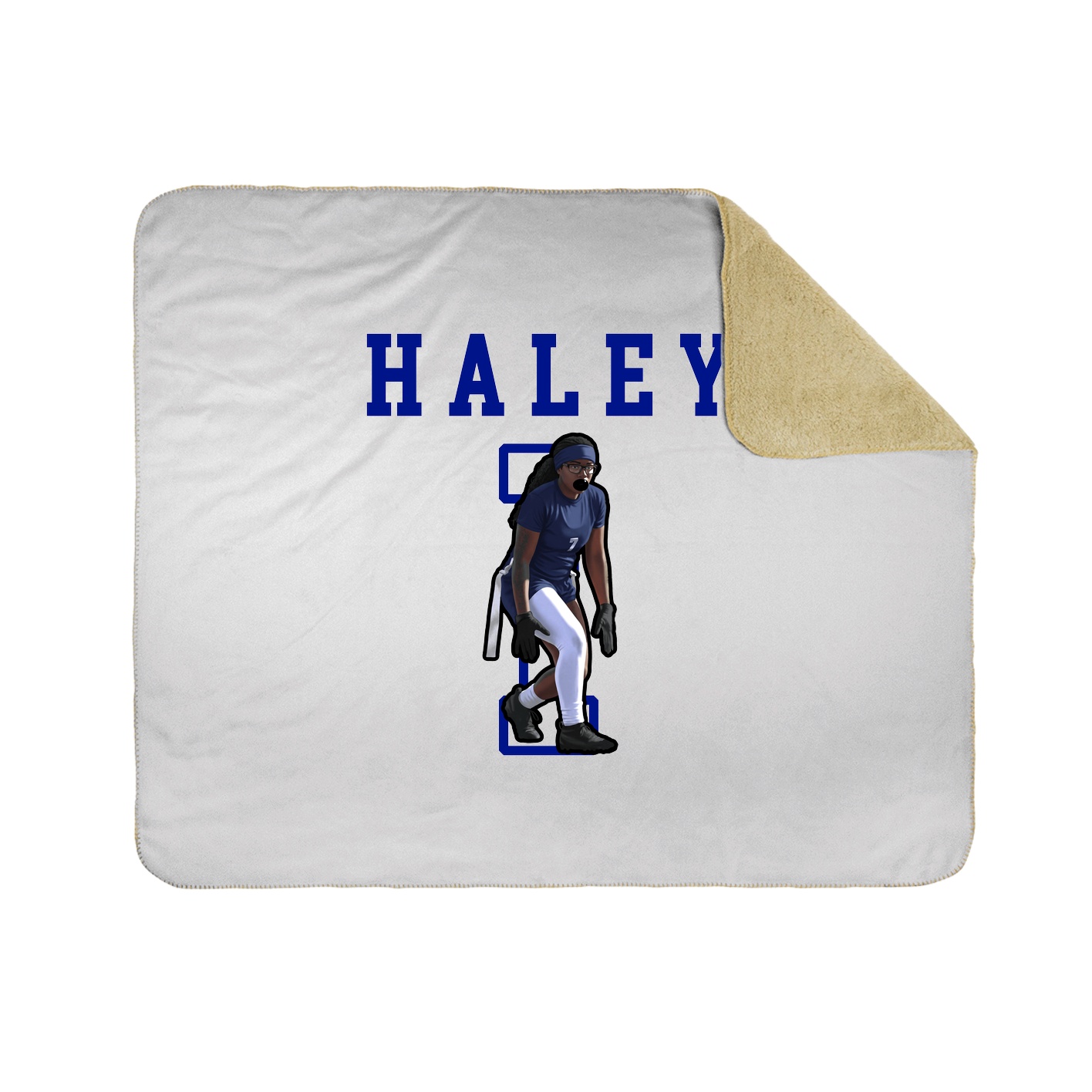 Throw Blanket — Shirsey in White