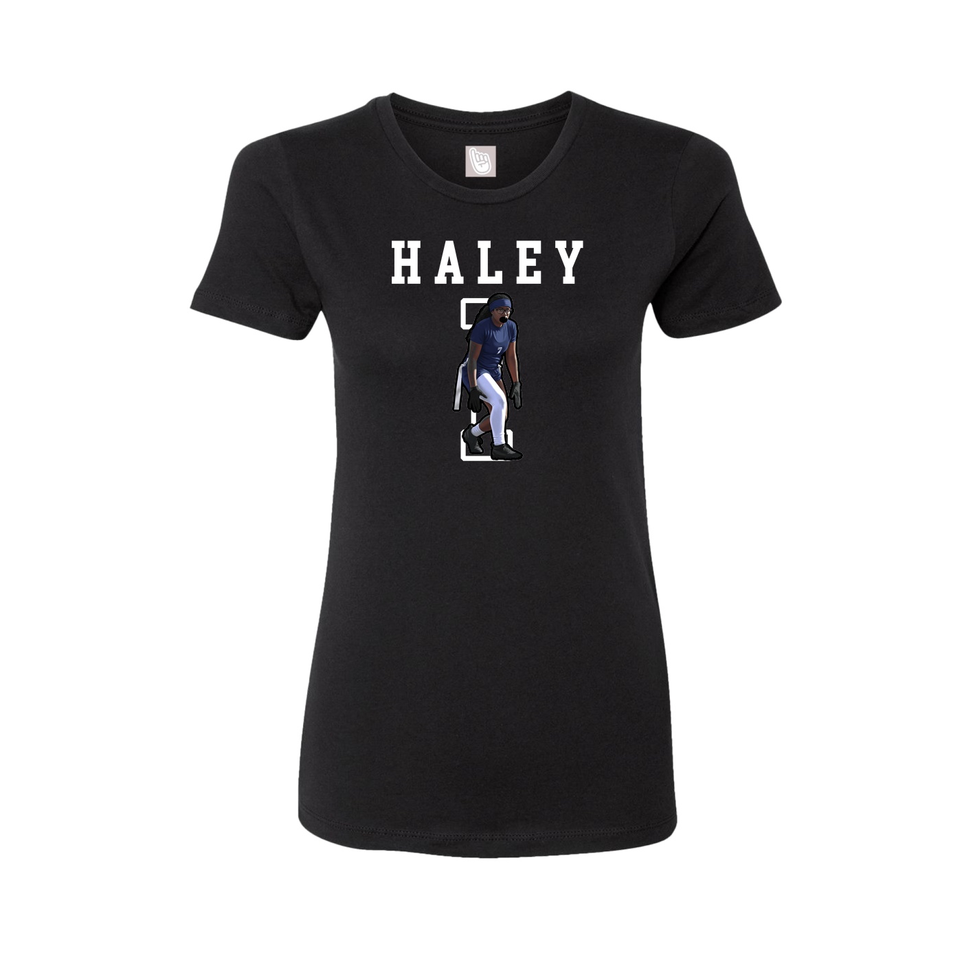 Fitted Women's Tee — Shirsey in Black