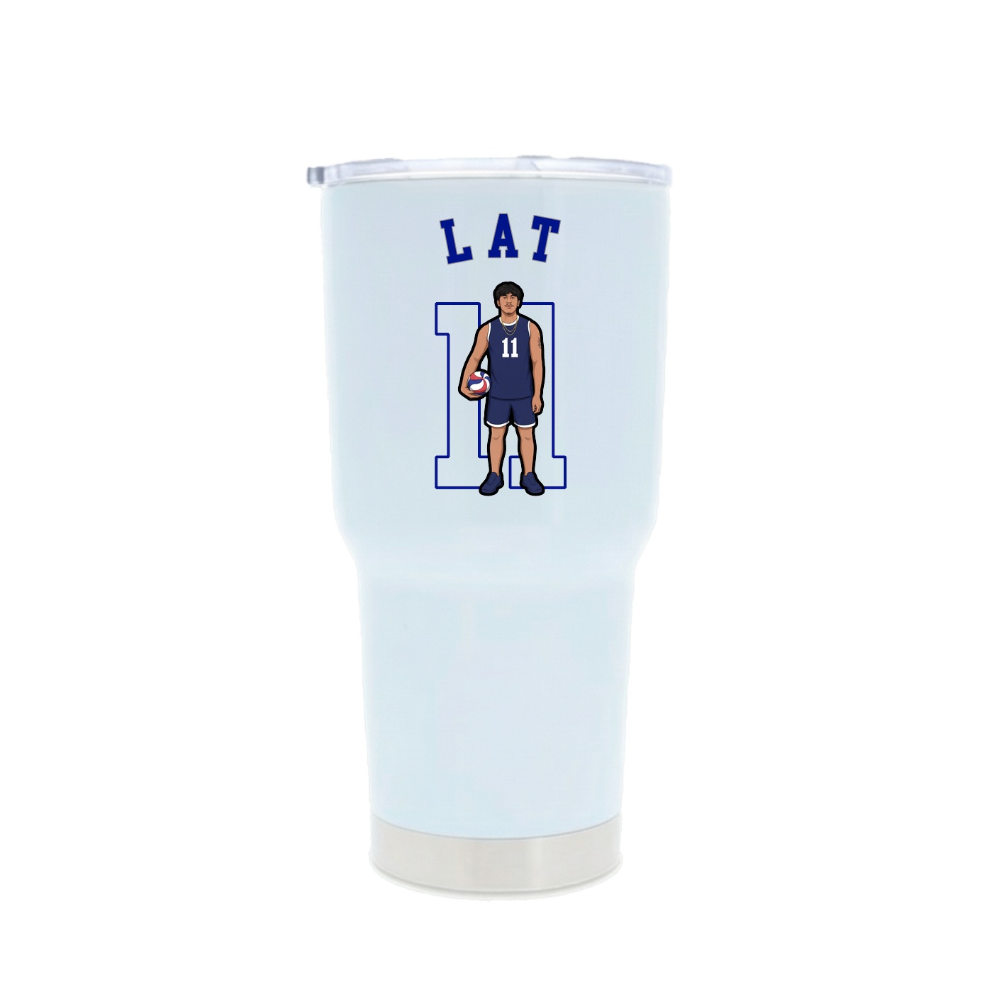 30oz Stainless Steel Tumbler — Shirsey Arch in White