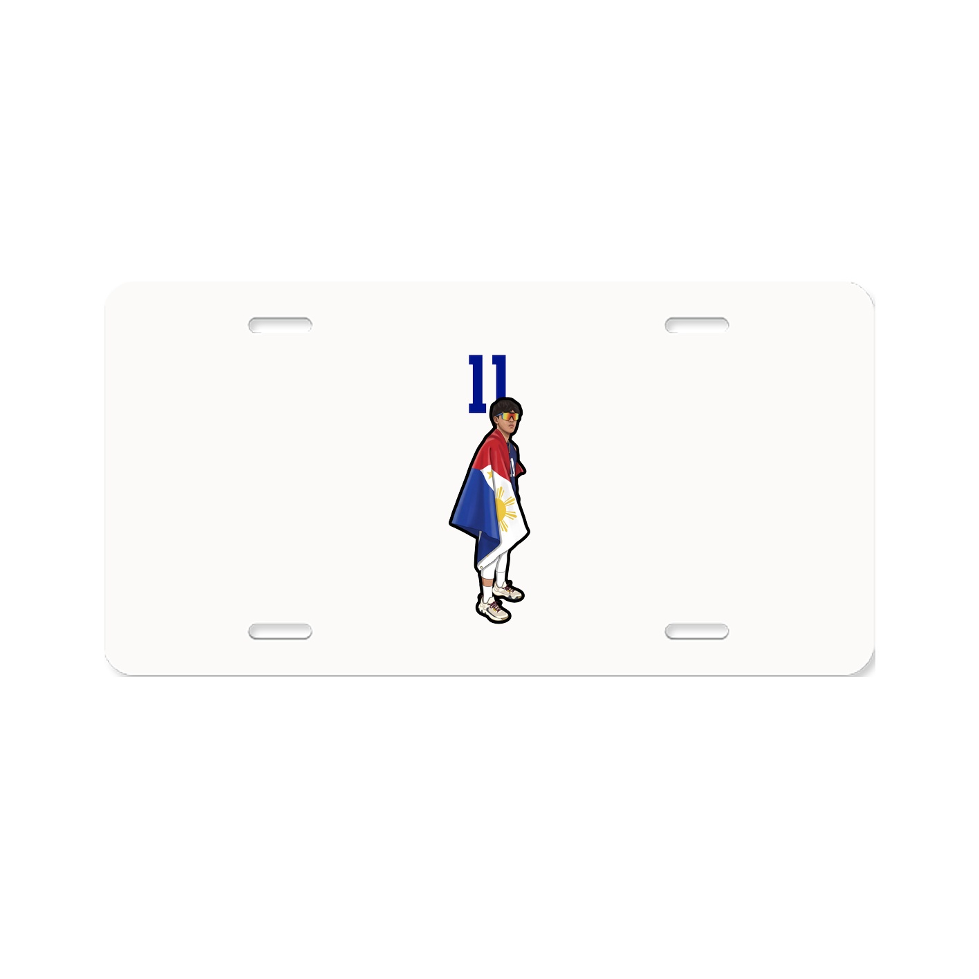 License Plate — Number Top in Classic