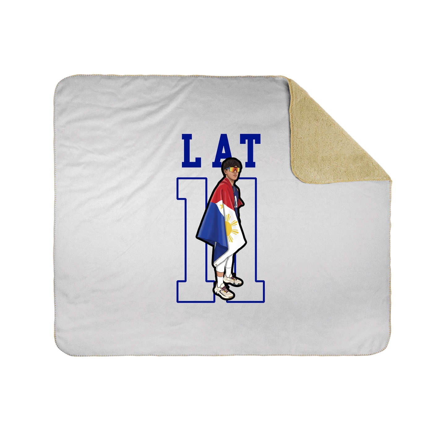 50x60 Sherpa Lined Throw Blanket