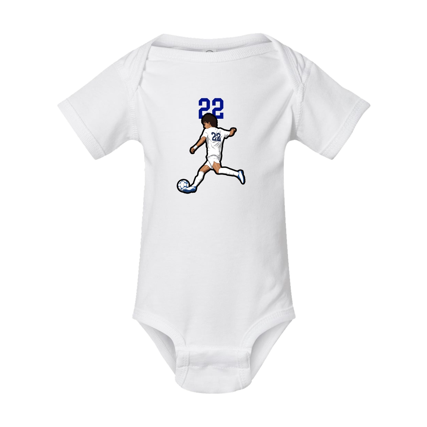 Baby Onesie — Number Top in White
