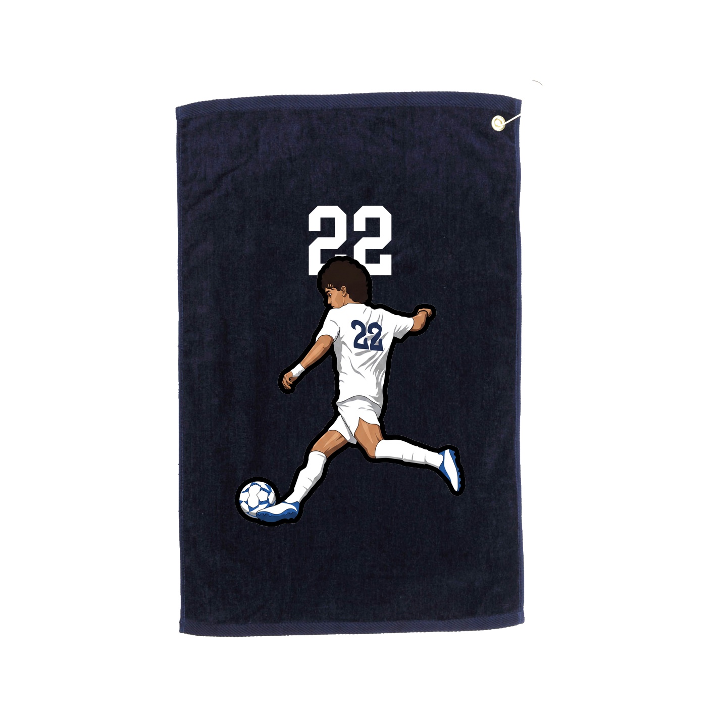 Golf Towel — Number Top in Navy