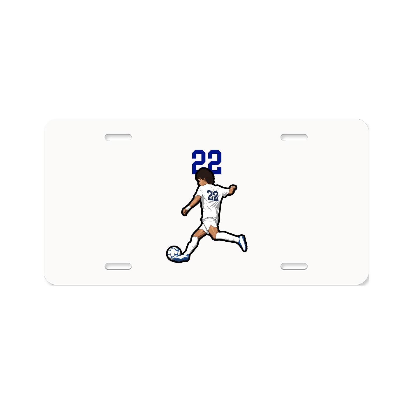 License Plate — Number Top in Classic
