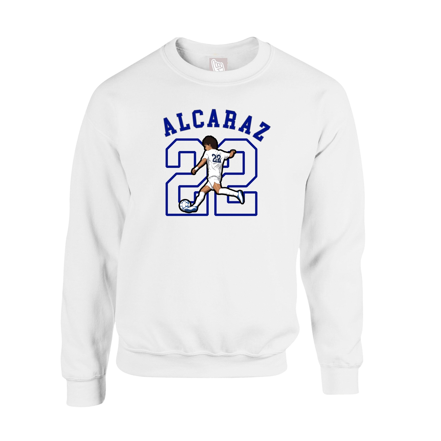 Fleece Crew — Shirsey Arch in White