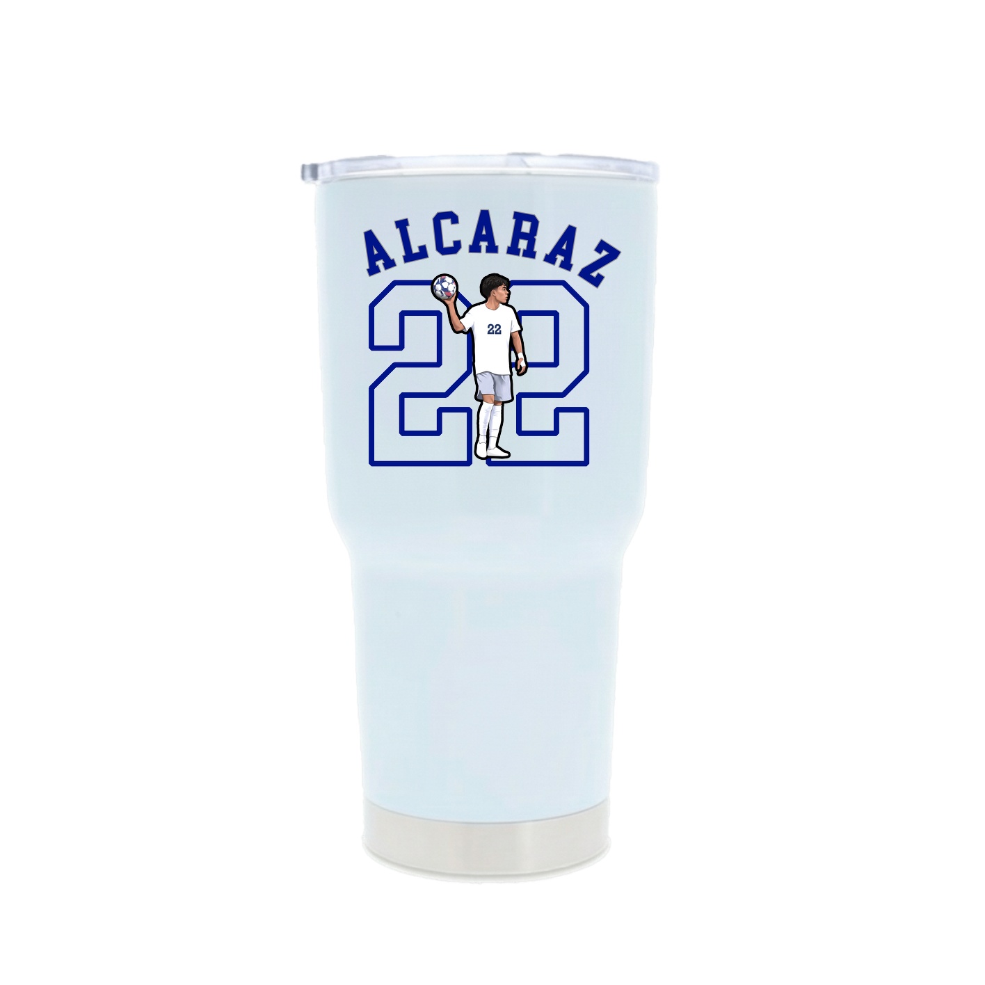30oz Stainless Steel Tumbler — Shirsey Arch in White