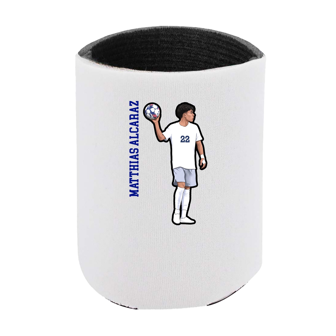 Can Holder — Name Vertical in White